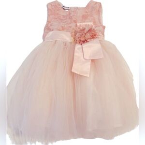 Gorgeous Blueberi Boulevard Toddler’s Tulle & Brocade Dress